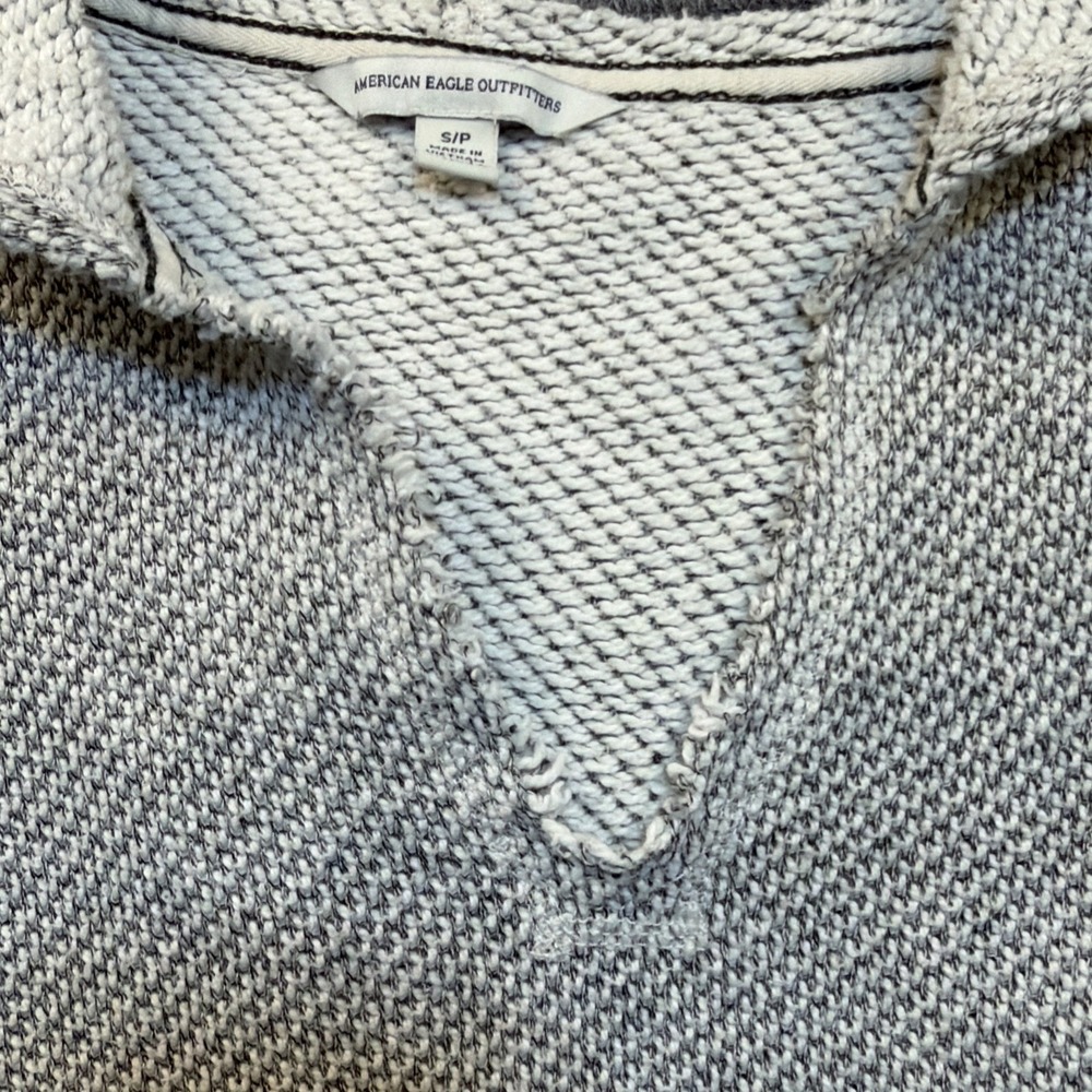 Grey American Eagle Outfitters Baja hoodie size small Vintage - Picture 5 of 8